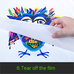 Material de impressão DTF de grau A. Adesivo de fusão a quente para transferência de calor de camisetas 7