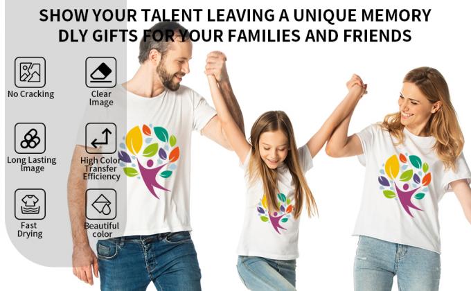 Película de impressora DTF A4 / A3 Peeling a frio Espessura PET 75U Película de liberação não adesiva 0