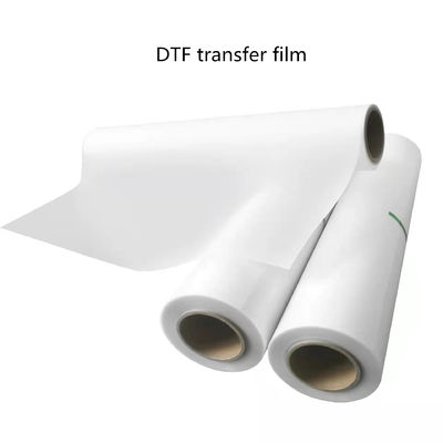 Película de impressão DTF 42cm*100M de tinta branca brilhante