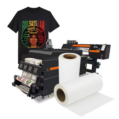 Película DTF à prova d'água 30CM*100M Impressão de tinta branca mate de dois lados Película para cores naturais e suaves