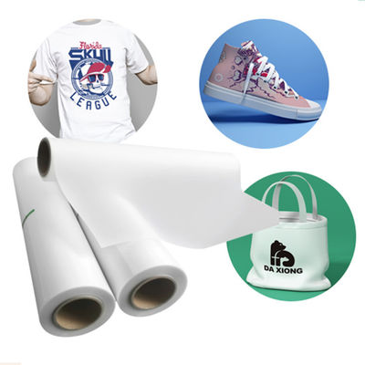 DTF Transfer Film Roll 60cm*100m Double Sides Matte Clear PreTreat PET Paper Transfer Heat Cold and Hot Peel