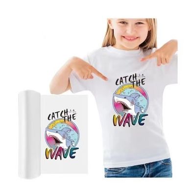 A4 Premium DTF Transfer Film Roll 8,27&quot; x 328ft Matte Clear PreTreat PET Heat Transfer Paper para impressoras DTF A4