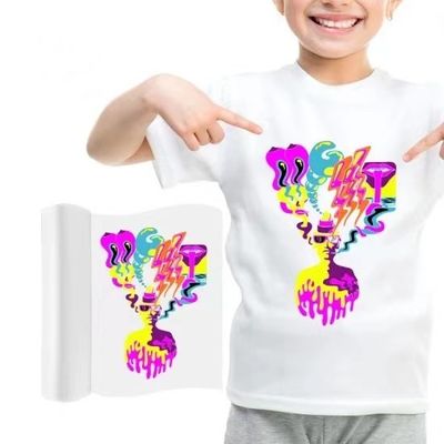Folha A3+ DTF Papel de transferência de calor PET claro Frio e quente Peel DTF Transferência de papel para todas as impressoras DTF e material
