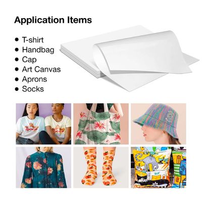 Folha A3+ DTF Papel de transferência de calor PET claro Frio e quente Peel DTF Transferência de papel para todas as impressoras DTF e material