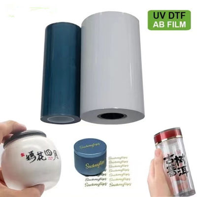 Película UV de alta dureza 60 cm CMYK Polímero Branco Brilhante Verniz A+B