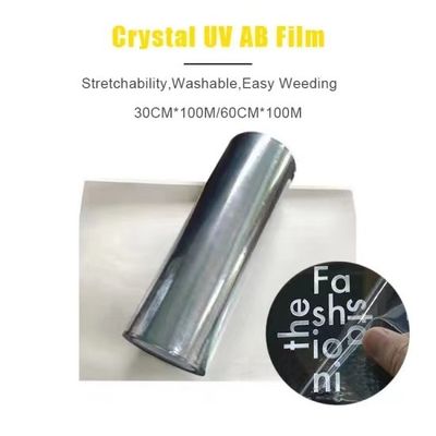 Filme de transferência UV DTF de ouro prata branco transparente Ab Pet Film para capas de telefones celulares