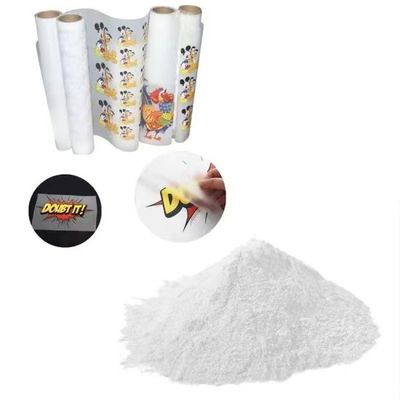 Materiais de impressão DTF Branco Negro Adesivo de derretimento a quente Pulveras de impressão de transferência de calor