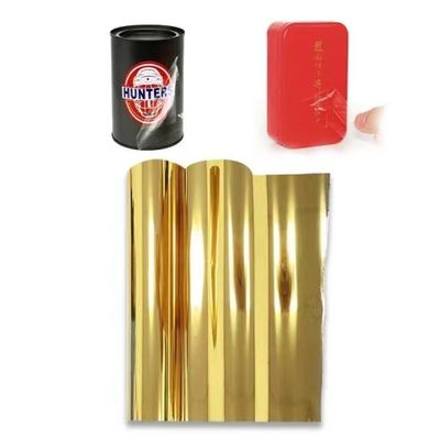 Folha de ouro DTF Transfer Filmes Folhas de rótulo Impressão UV DTF Filmes para transferência de canecas