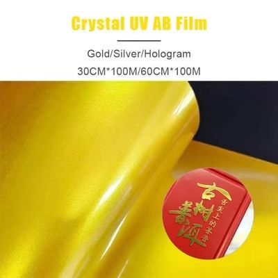 Folha de ouro DTF Transfer Filmes Folhas de rótulo Impressão UV DTF Filmes para transferência de canecas
