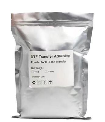 DTF suave em pó Adesivo branco Transferência de derretimento quente em pó Resistência à água