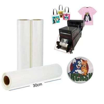 Encontre o material de impressão DTF mate Perfeito 30cm 60cm DTF Transfer Pet Film Roll Paper Single Film Roll Dtf Pet Film