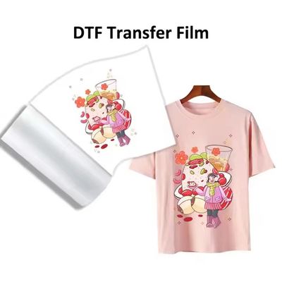 Filme DTF de lado duplo de 30cm 60cm rolos de 75mic Pet Film para impressão de transferência de calor
