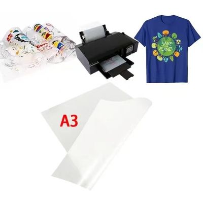 DTF Filme de transferência de tinta branca para animais de estimação Rolo de papel de filme para DTF 75U espessura de liberação de filme para animais de estimação Rolo