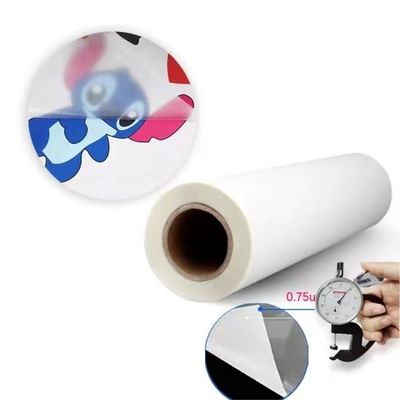Peeling Quente Transparente 60 cm Mat Duplo Lado Inkjet Branco A3 Pet Dtf Película de Transferência de Calor Rolo Para Roupas