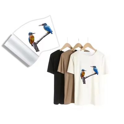 Película de transferência de calor PET para L1800 805 1390 XP600 3200 4720 DX5 75mic 60cm*100m película de impressão de tinta branca para vestuário