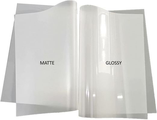 30cm*100m 75U Espessura de liberação de filmes para animais de estimação Rolo de filmes para animais de estimação de duas faces Peel frio Peel quente Peel quente Filme transparente 30cm para camiseta DTF