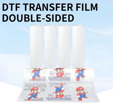 Impressão de tinta branca de 75mic mat DTF filme para animais de estimação pelagem quente 30cm 60cm diretamente para filme para impressão de vestuário