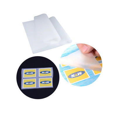 30cm*100m 75U Espessura de liberação de filmes para animais de estimação Rolo de filmes para animais de estimação de duas faces Peel frio Peel quente Peel quente Filme transparente 30cm para camiseta DTF