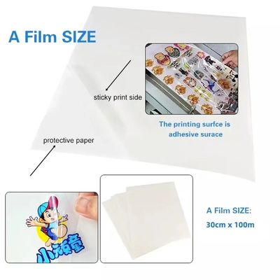 Película de impressão por transferência a frio de polímero A e B Película UV DTF PET