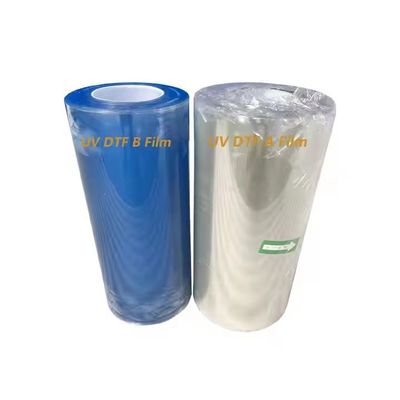 Peeling Frio Quente Ab A3 UV DTF Pet Film Roll Transparente DTF Transfer Film 60cm Personalizado