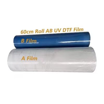 60cm DTF UV Pet Film Roll Sheet UV DTF Cup Wrap Impressão digital Ab Film
