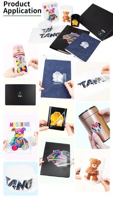 Peeling Frio Quente Ab A3 UV DTF Pet Film Roll Transparente DTF Transfer Film 60cm Personalizado