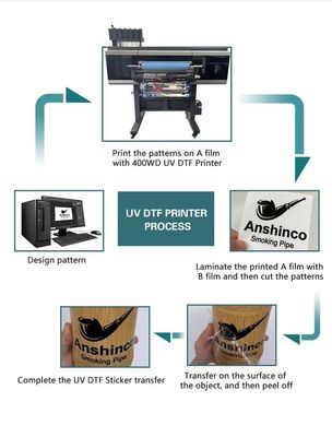 Filme UV 60CM AB Para Impressora UV Dtf Etiqueta Adesivo Impressão Transferência Uv Dtf Filme