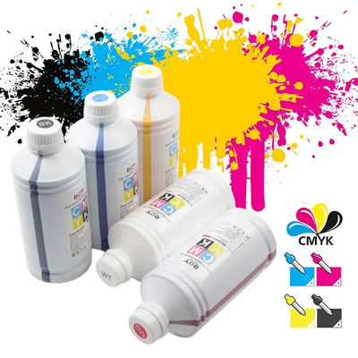 1000ml CMYK Impressão de transferência térmica de têxteis Tinta DTF Branca Para Epson I3200