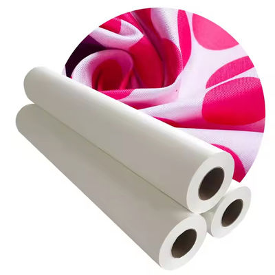 Papel de sublimação de tamanho A4 para vestuário Branco Papel de transferência de 100 gm em rolos para impressão por sublimação