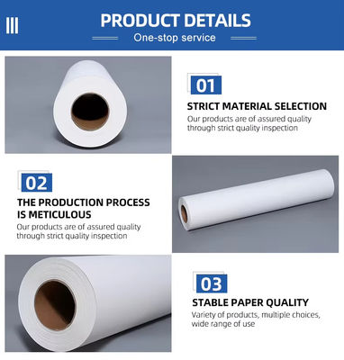 Rolo de papel de sublimação para tecido de poliéster com tinta de impressão digital