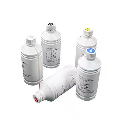 PET Transfer DTF Tinta à base de água CMYK+W Tinta a cores DTF Tintas de impressora para têxteis