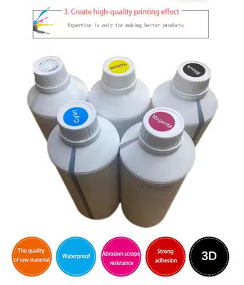 Tinta DTF de 1000 ml Tinta branca CMYK para T-Shirt &amp; Pet Film Printing Tintas de impressora DTF Premium