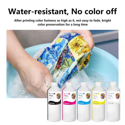 Tinta de transferência DTF de pigmento têxtil branco 1000 ml para Epson I3200