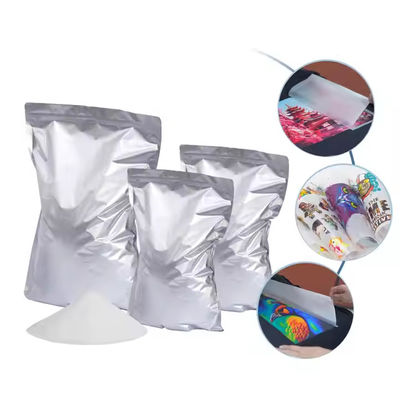 Transferência de calor de tinta branca Tpu Dtf pó de fusão a quente Adesivo térmico 1 kg 80mic