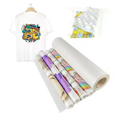 Película de transferência de PET DTF 33CM x 100M perfeita para impressões personalizadas detalhadas de roupas com tinta branca