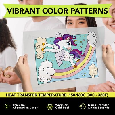 Película DTF de 60CM para desenhos personalizados 75mic, peeling frio e quente Ideal para camisetas e roupas