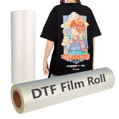 Película DTF de 60CM para desenhos personalizados 75mic, peeling frio e quente Ideal para camisetas e roupas