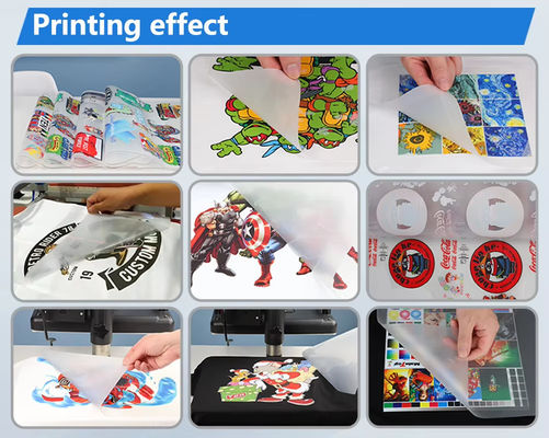 1440DPI Resolução DTF Impressora 2KW 12A CMYK W Impressão de tinta de captação automática