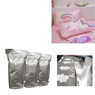 DTF branco e preto TPU pó de fusão a quente para impressões vibrantes (1kg, 5kg) Usando transferência de calor