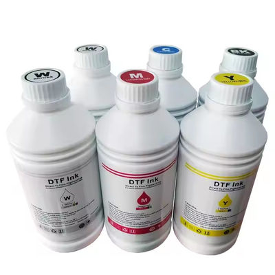 Tinta de transferência DTF de pigmento têxtil branco 1000 ml para Epson I3200